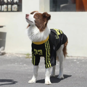 T-shirt pour chien rétro réfléchissant rayé pour toutes les races