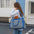 Sac de transport pour animaux stylé, matelassé, en patchwork, respirant et léger pour chien et chat.