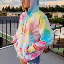 Pull Sweat à Capuche Tie-Dye Stylé