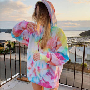 Pull Sweat à Capuche Tie-Dye Stylé