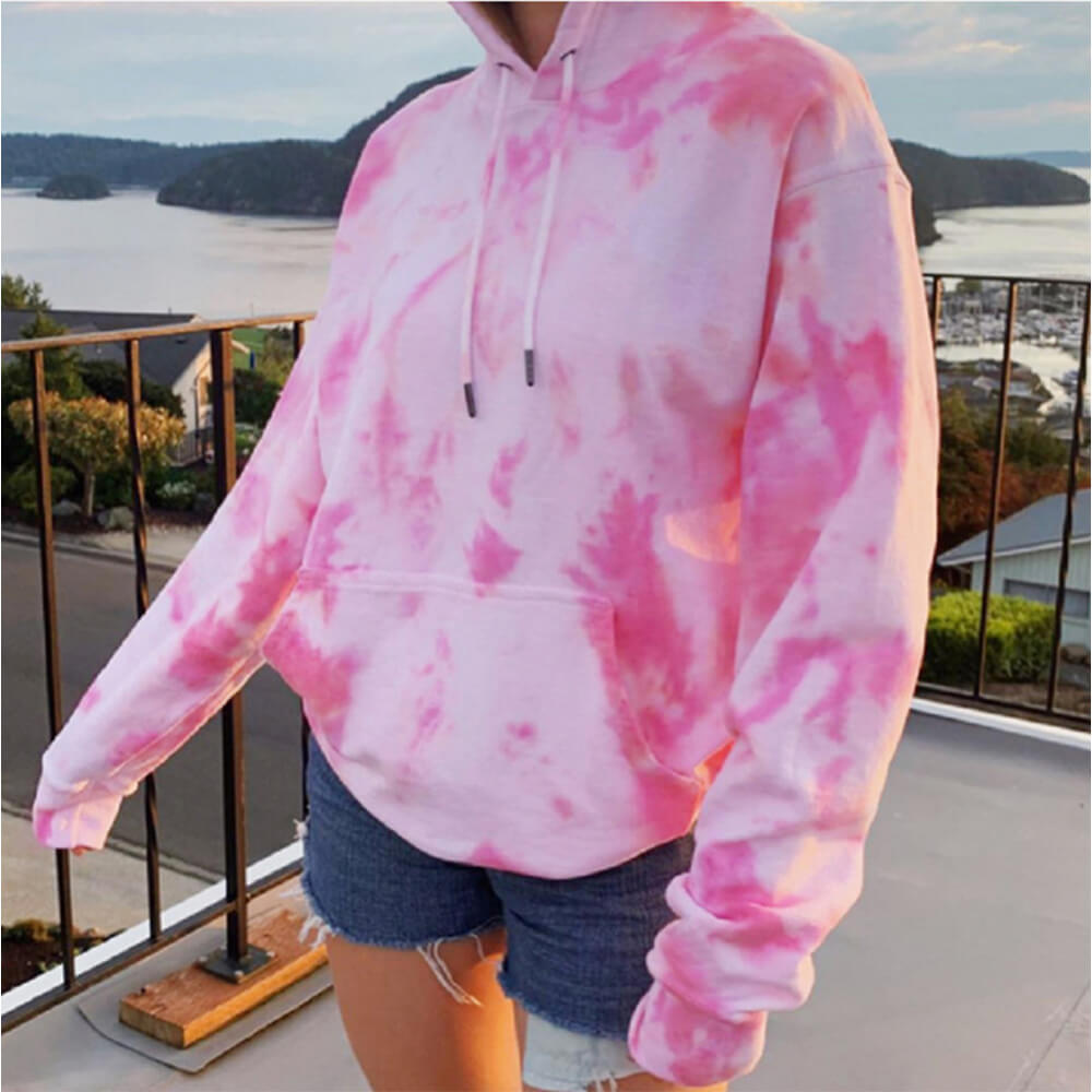 Pull Sweat à Capuche Tie-Dye Stylé