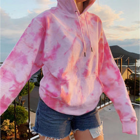 Pull Sweat à Capuche Tie-Dye Stylé