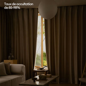 Rideaux occultants insonorisants en satin épais de luxe modernes