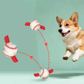 Jouet à mâcher interactif élastique pour chien - Dents et jeu