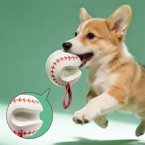 Jouet à mâcher interactif élastique pour chien - Dents et jeu