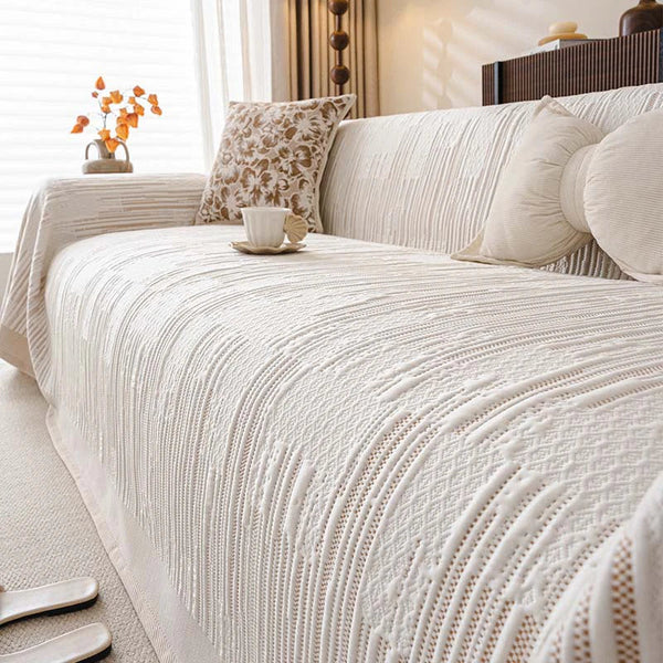 Couverture texturée, Jeté de canapé fraîche, respirante, absorbante de chaleur, multi-fonctionnelle pour canapé.