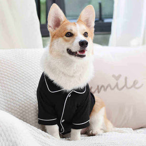 Pyjama fin et confortable anti-poils assorti pour chien et propriétaire