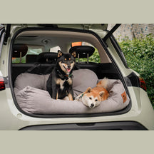 Siège Auto Sécurisé pour Chiens Moyens et Grands - Style Traversin pour Banquette Arrière