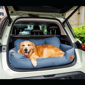 Siège Auto Sécurisé pour Chiens Moyens et Grands - Style Traversin pour Banquette Arrière