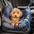 Siège de voiture pour chien en denim vintage et patchwork