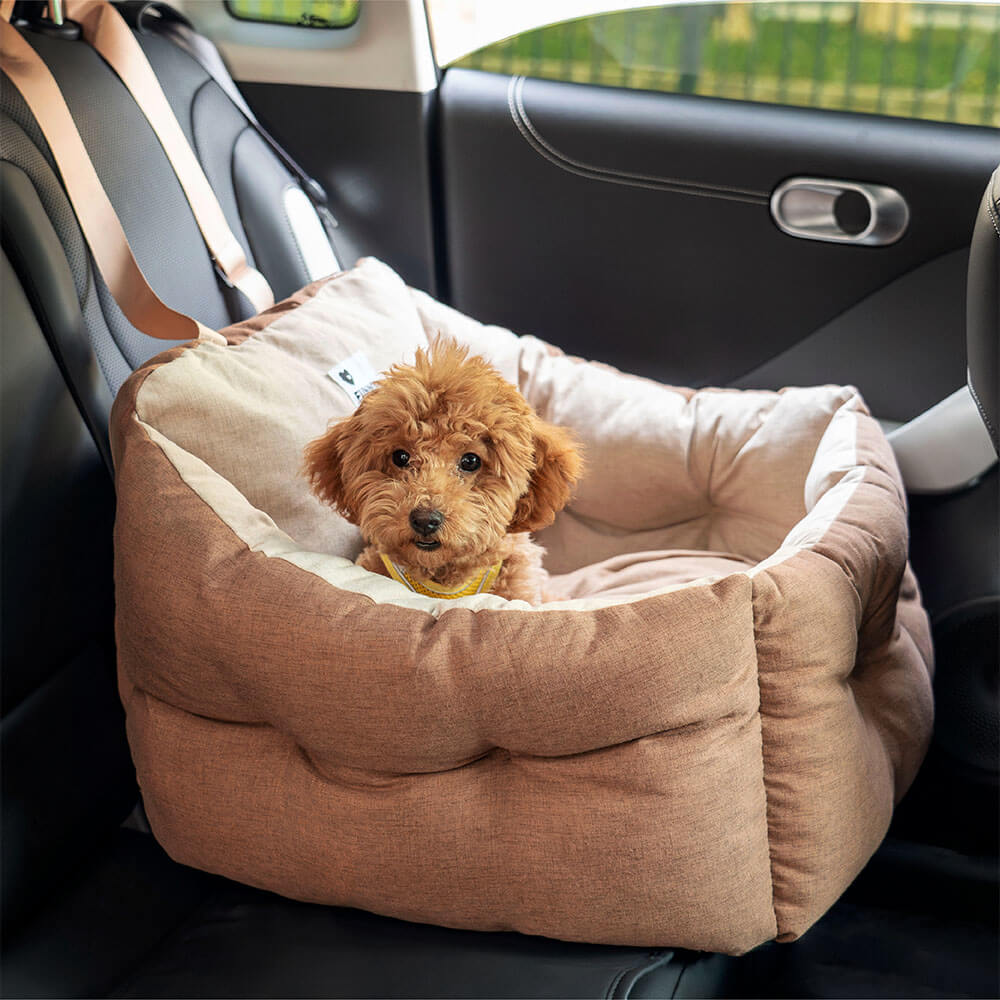 Siège auto pour chien surélevé et épaissi et imperméable avec protection pour le voyage