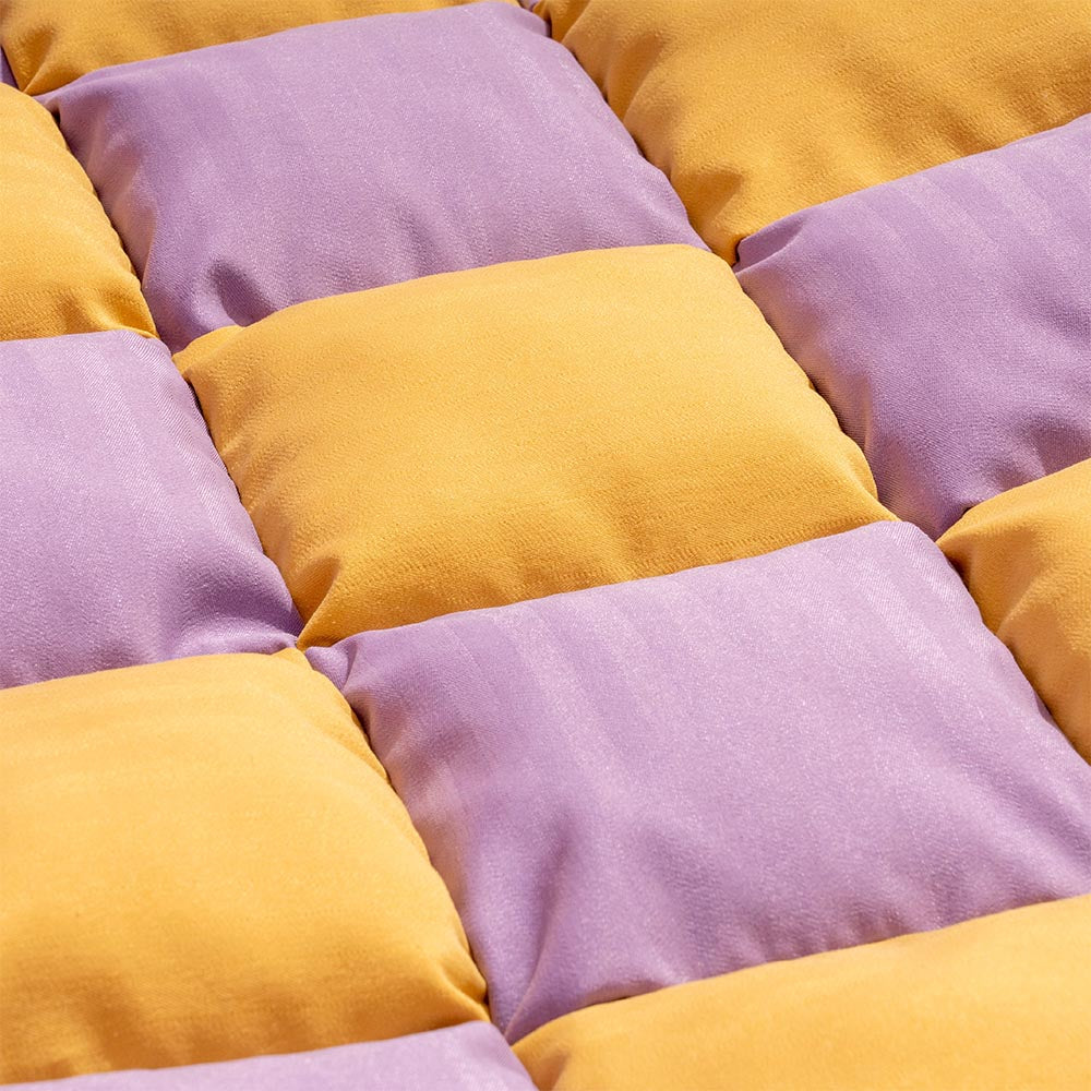 Coussin de voyage pour la sécurité arrière de siège unique pour chien de grande taille – Lit de voiture style échiquier