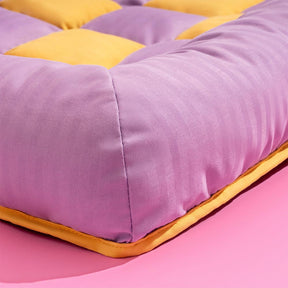 Coussin de voyage pour la sécurité arrière de siège unique pour chien de grande taille – Lit de voiture style échiquier