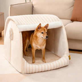 Lit orthopédique pour chien confortable - Stripe Trendy Maison