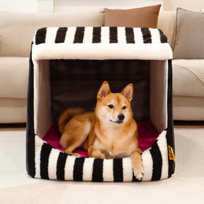 Lit orthopédique pour chien confortable - Stripe Trendy Maison