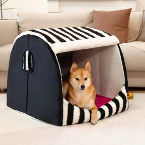 Lit orthopédique pour chien confortable - Stripe Trendy Maison