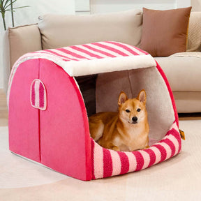 Lit orthopédique pour chien confortable - Stripe Trendy Maison