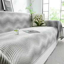 Jeté de canapé couverture de canapé en soie glacée respirante géométrique moderne