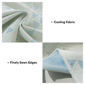 Jeté de canapé couverture de canapé en soie glacée respirante Triangle Star Cooling, confortable.