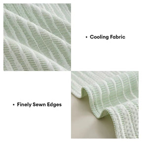 Jeté de canapé couverture de canapé en soie glacée respirante géométrique moderne