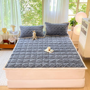 Matelas surmatelas épais en peluche jacquard tissé confortable et antidérapant