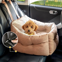 Lit de voiture pour chien étanche ISOFIX, surélevé et épaissi, avec système LATCH