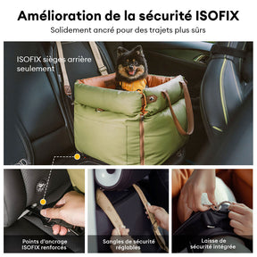 Siège auto pour chien ISOFIX Urban Voyager
