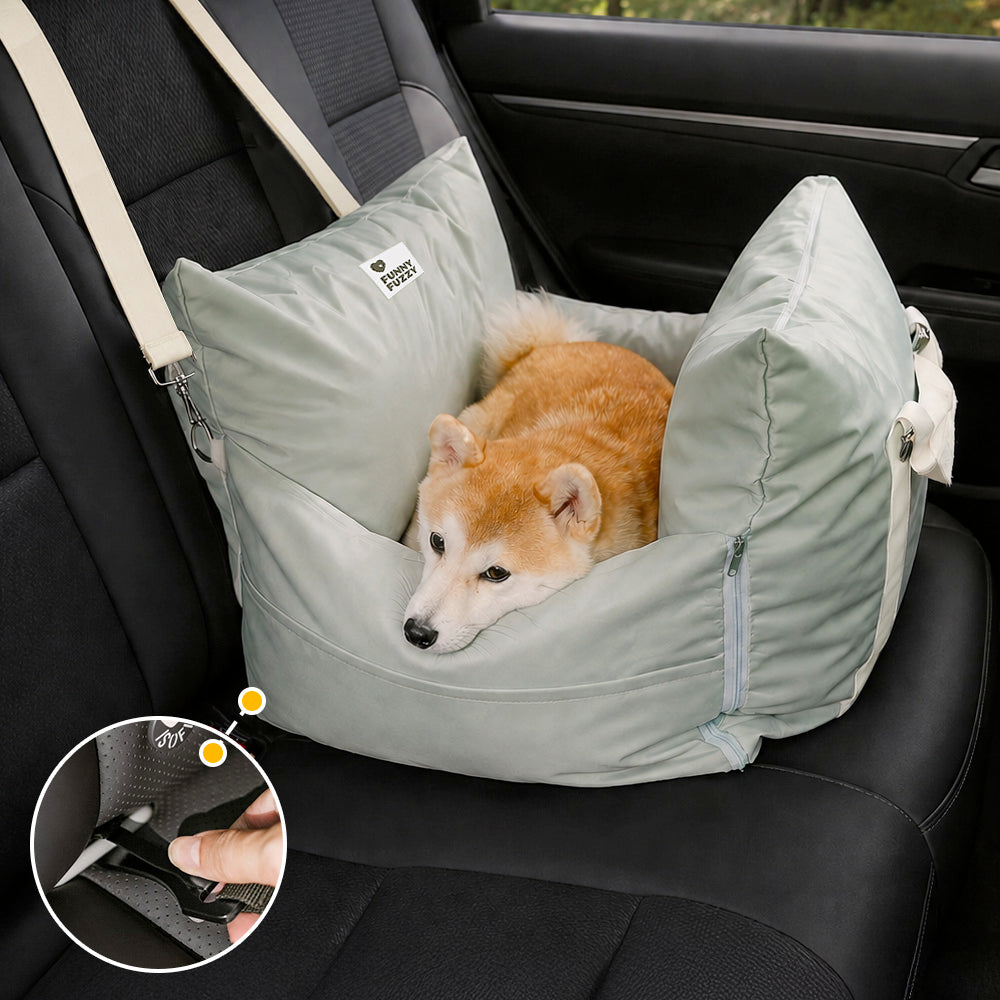 Siège auto pour chien imperméable ISOFIX avec système - Première classe