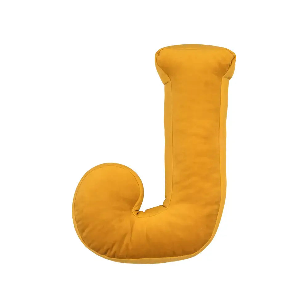 Coussin en velours en forme de lettre câlin