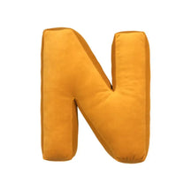 Coussin en velours en forme de lettre câlin