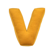 Coussin en velours en forme de lettre câlin