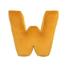 Coussin en velours en forme de lettre câlin