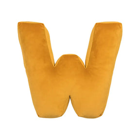 Coussin en velours en forme de lettre câlin
