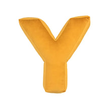 Coussin en velours en forme de lettre câlin