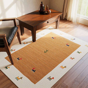 Tapis Antidérapant Décor Maison Vintage