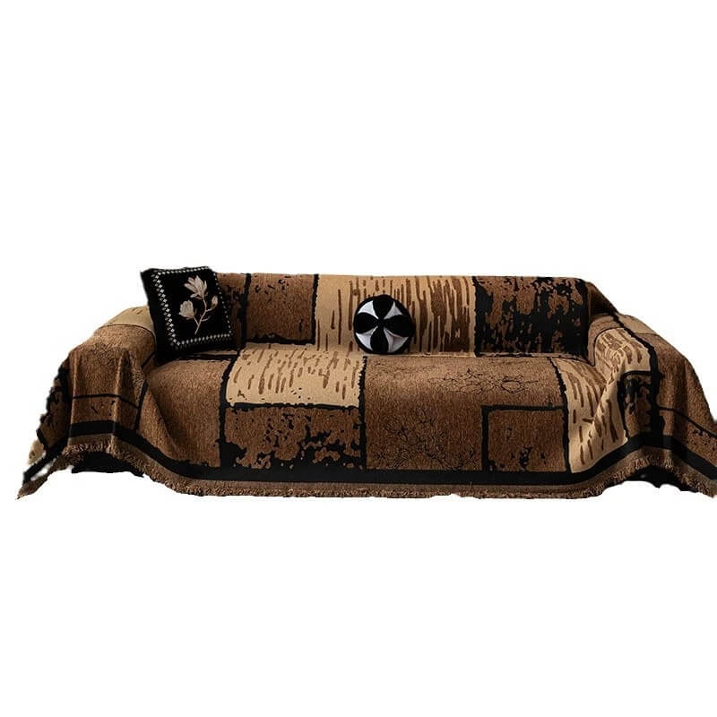 Housse de canapé vintage en chenille anti-rayures