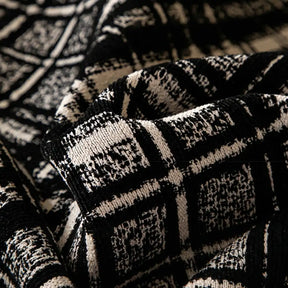 Housse de canapé vintage en chenille avec panneaux en simili cuir, couverture antidérapante.