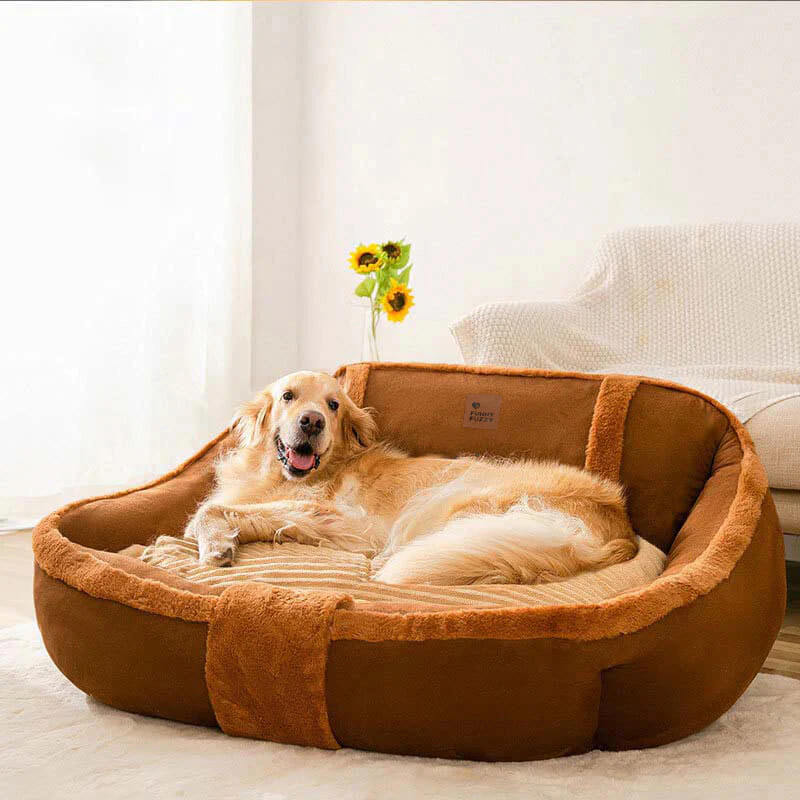 Grand canapé-lit vintage confortable et apaisant pour chien