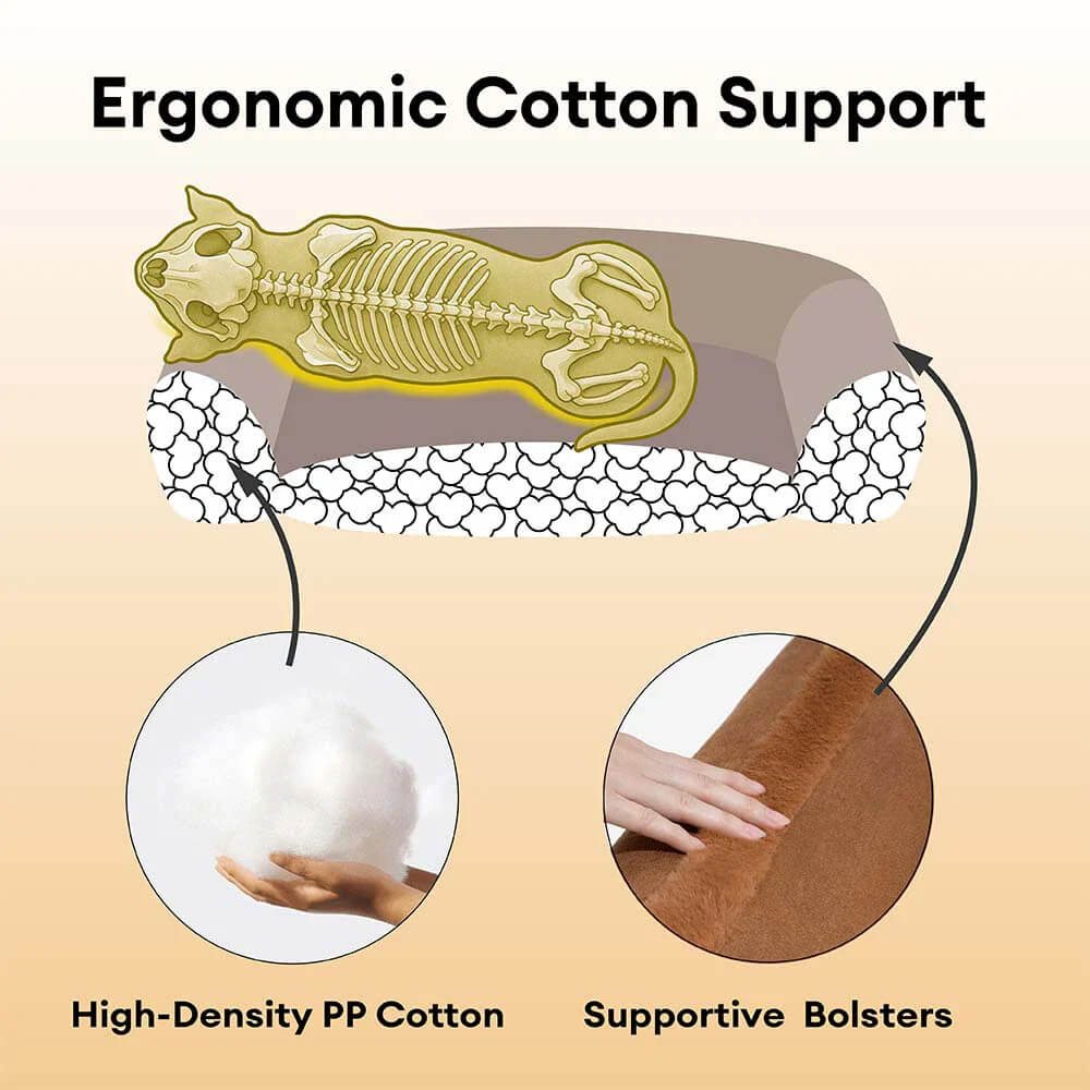 Grand canapé-lit vintage confortable et apaisant pour chien