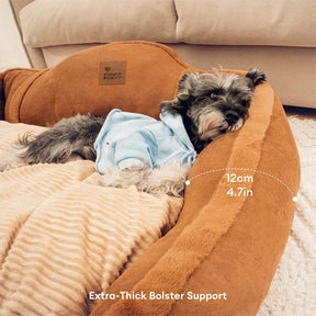 Grand canapé-lit vintage confortable et apaisant pour chien