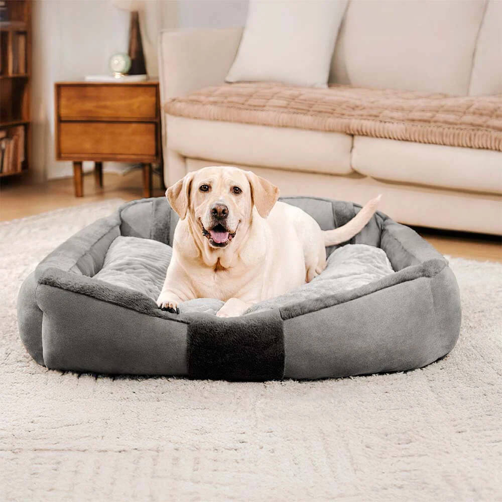 Grand canapé-lit vintage confortable et apaisant pour chien