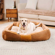 Grand canapé-lit vintage confortable et apaisant pour chien