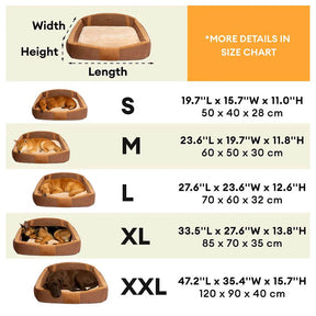 Grand canapé-lit vintage confortable et apaisant pour chien