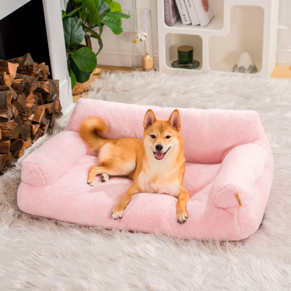 Canapé-lit confortable chaud en peluche pour chat