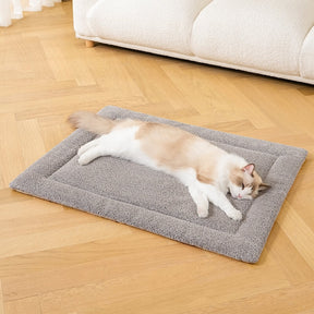 Tapis antidérapant en peluche pour animaux de compagnie chaud et confortable