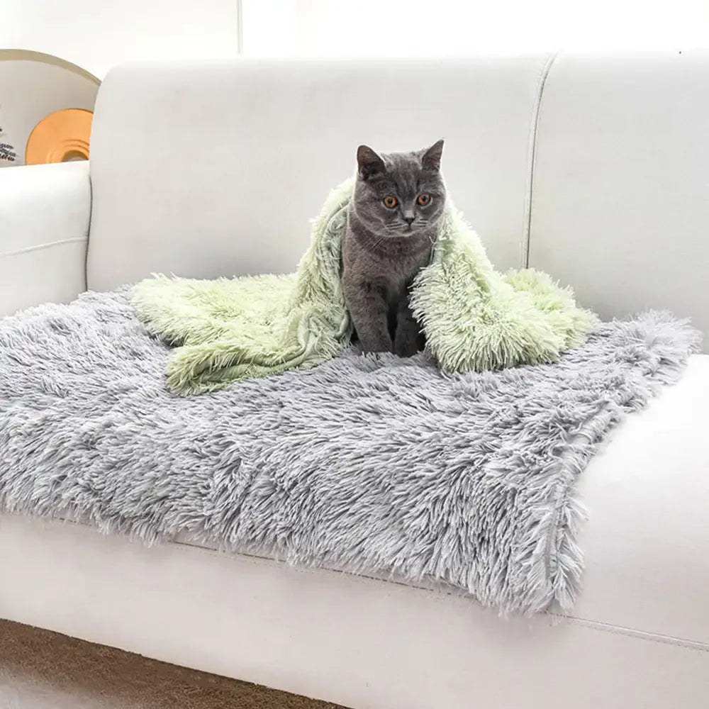Tapis pour animaux en peluche chaude, antidérapant, pour un sommeil profond