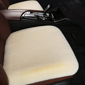 Coussin de siège de voiture pelucheux et universel pour chien et humain