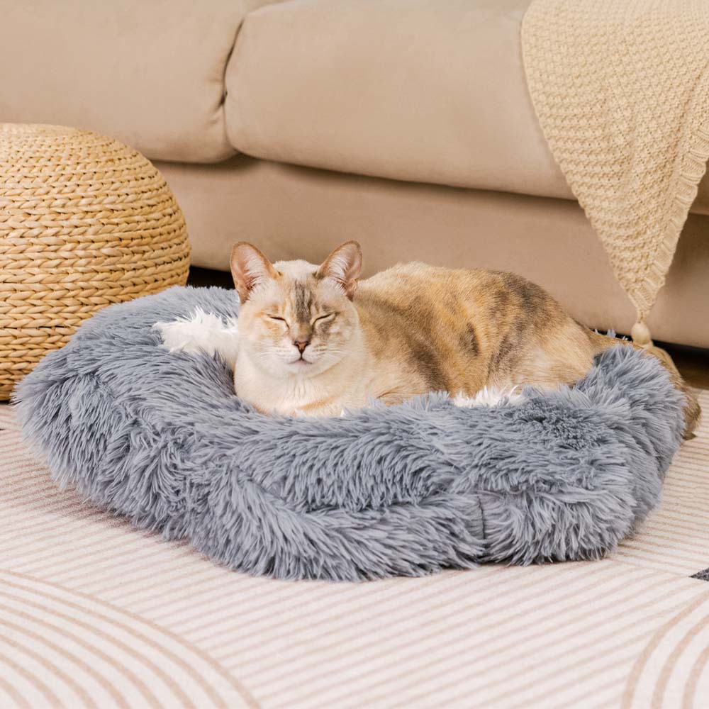 Lit pour chat lavable moelleux antidérapant et confortable - Pattes Spot