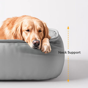 Lit pour chien en cuir PU imperméable antidérapant résistant aux rayures avec soutien complet