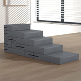 Escaliers pour animaux modulables à plusieurs niveaux en cuir PU imperméable et lavable